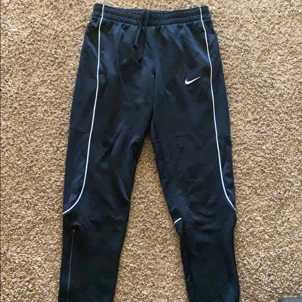 NIKE black soccer sweat pants